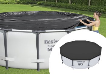 Round Frame Pool Cover Protector 305 cm, BESTWAY 58036