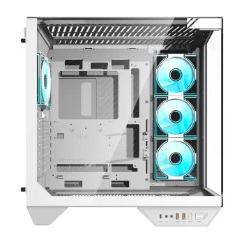 Darkflash DY470 PC Case with 4 Fans, White