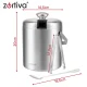 Zortiva Ice Bucket 1.3 L with Tongs, Bar Spoon, Strainer and Lid