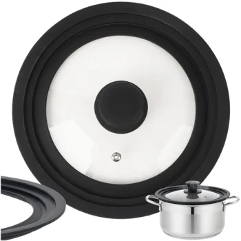 Ruhhy 3-in-1 Universal Silicone and Glass Lid (18/20/22 cm)