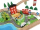 Wooden Children Toy Railway Train Track Car Road, 88 elements