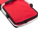 Foldable insulated picnic basket for shopping and outings, red