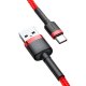 Baseus Cafule USB to USB Type C Data Charging Cable 3A 1m, Red+Black