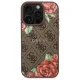 Guess 4G Flowers Print MagSafe Case for iPhone 16 Pro, Brown