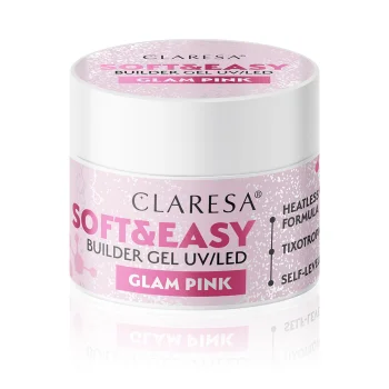 Claresa Soft&Easy Builder Gel, Glam Pink, 45 g