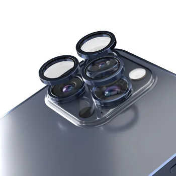Etteri Camera Lens Protector for iPhone 15 Pro / 15 Pro Max, Blue