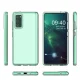 Spring Case Cover for Samsung Galaxy A72 4G, Clear with Black Frame