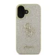 Guess Fixed Glitter Big 4G Case for iPhone 16 - Gold