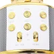 Simple gold wireless karaoke microphone