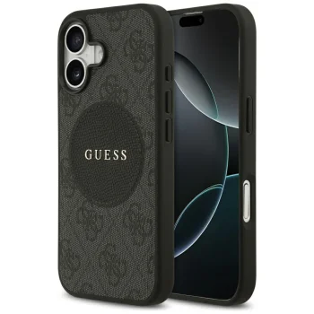 Guess iPhone 17 Case 4G Circle Classic Logo MagSafe, Black