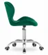 AVOLA Velvet Swivel Office Chair with Wide Back, Green