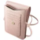 Guess Saffiano Script Phone Bag, Pink