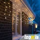 Izoxis 26858 Outdoor LED Icicle Lights 100 LED 6m Warm White
