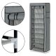 ModernHome Fabric Wardrobe Portable Closet with 9 Shelves for Clothes and Shoes