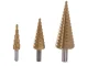 HSS Titanium Step Cone Drill Bit Set, 3 pcs