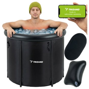 Portable Ice Bath 200L Cold Plunge Tub for Recovery Trizand 26799 with Accessories