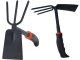 Double-Sided Garden Hoe with Cultivator 27cm