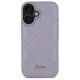 Guess iPhone 16 Case Quilted Metal Logo, Light Purple