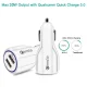 Maclean MCE478 W Car Charger, 2x USB, QC 3.0, 30W, White