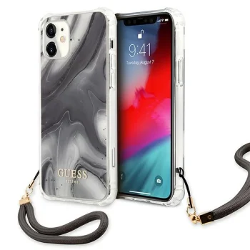 Guess iPhone 12 mini Case Marble Collection, Grey