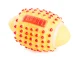 Squeaky Rugby Ball Dog Toy, Durable Rubber Chew Toy for Pets