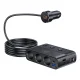 3mk Car Power Splitter PD 120W™ QC PPS Car Charger for 7 Devices, Black