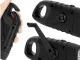 Dynamo Solar LED Flashlight with Carabiner, Black