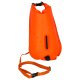 Swimming Safety Buoy with Dry Bag and Whistle, 28L, Orange
