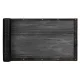 Balcony Privacy Screen with Mounting, Shading PVC Mesh 105x700 cm, 150g/m2, UV, Black