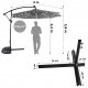 Dārza Saulessargs Lietussargs 3m ar LED Gaismām | Garden Umbrella