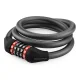 Rockbros RKS531 Cable Bicycle Lock with 5-Digit Code & LED 120cm Black