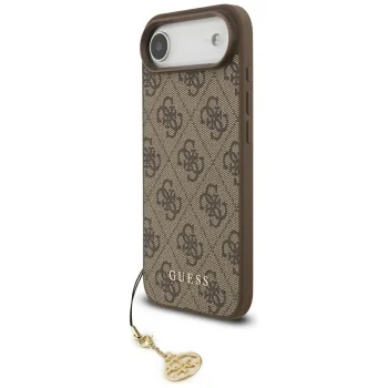 Dėklas Guess 4G Charms Collection MagSafe skirtas iPhone 17 Air, rudas