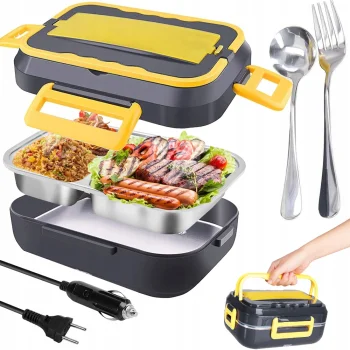Electric Heated Lunchbox, 12V/220V, 900 ml