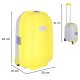 Kids Travel Luggage Carry Bag Ride On Suitcase Trolley, Yellow