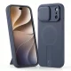 Tech-Protect Kevlar Aura MagSafe Case for iPhone 17 Pro / 18 Pro with Kickstand, Navy Blue