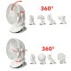Ruhhy Cordless Clip On Desk Fan 25566, White