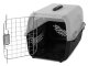 Pet Animal Carrier Cage Bag for Transportation (Cats, Dogs, Rabbits), Black-Gray