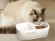 2-in-1 Pet Water Fountain and Food Bowl for Cats and Dogs USB 2.5L