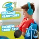 PowerLocus P2 Kids Wireless Headphones, Blue/Green