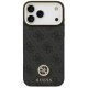Guess 4G Srtass Logo & Big Strap Metal Buttons MagSafe Phone Case Cover iPhone 17 Pro Max - Black