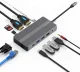 Extra Digital USB-C 12-in-1 Adapter (2x HDMI, VGA, LAN, USB, SD, PD 100W), Space Gray