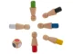 Educational puzzle game, brainteaser \"Match colors\" from memory