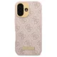 Guess iPhone 16 Case 4G Logo Plate MagSafe, Pink