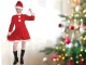 Girls\' Mrs. Claus Costume Set (Dress, Hat, Belt)