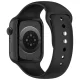 Tech-Protect Silicone Strap for Apple Watch 44 / 45 / 46 / 49 mm, Black
