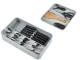 Two-Tier Cutlery Drawer Organizer, Grey