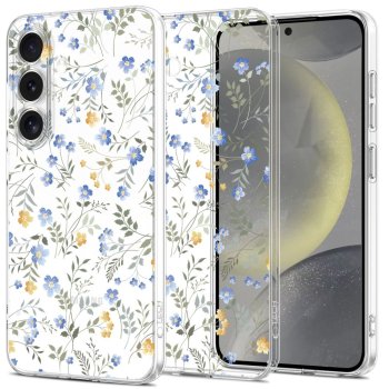 Tech-Protect FlexAir Case for Samsung Galaxy S25 Daisies with Leaves