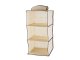 3-Shelf Hanging Wardrobe Organizer, 60cm, Beige