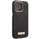 Apple iPhone 14 Pro 6.1\'\' Guess Peony Logo Plate MagSafe Case Cover (Guhmp14lsapstk), Black