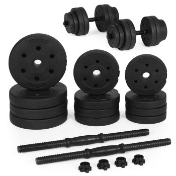 Adjustable dumbbells set 2×10 kg for home workouts, 20 kg